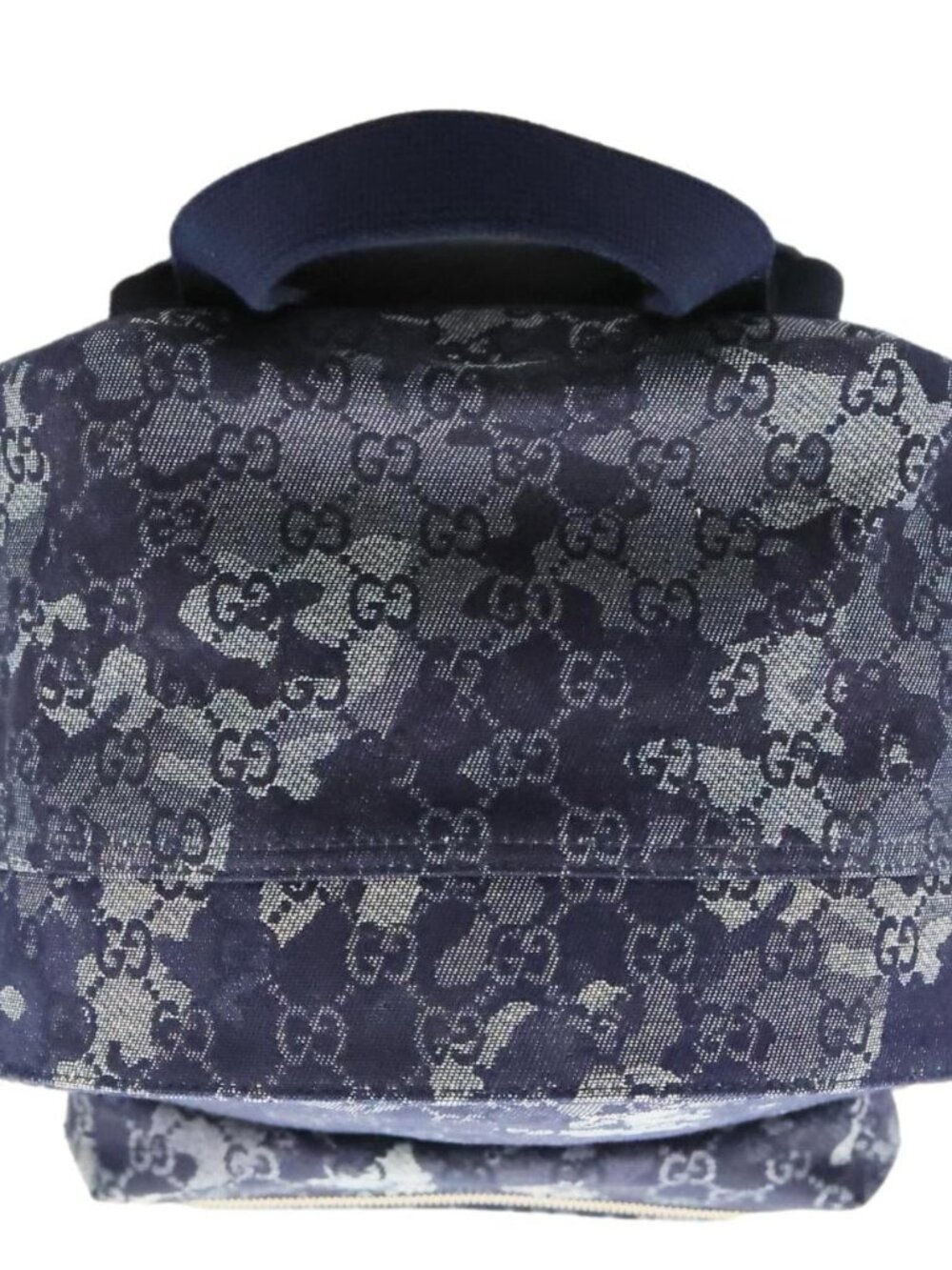 Gucci GG Denim Backpack Navy Blue 849008 - Picture 5 of 13